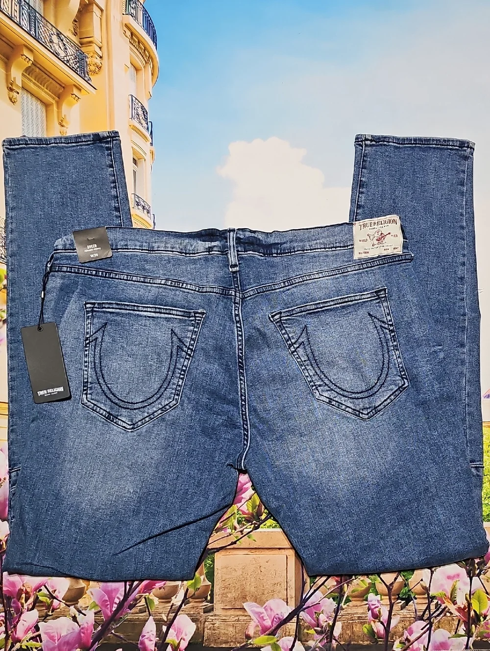 True Religion Rocco Relaxed Skinny Jeans Size 38x33 New